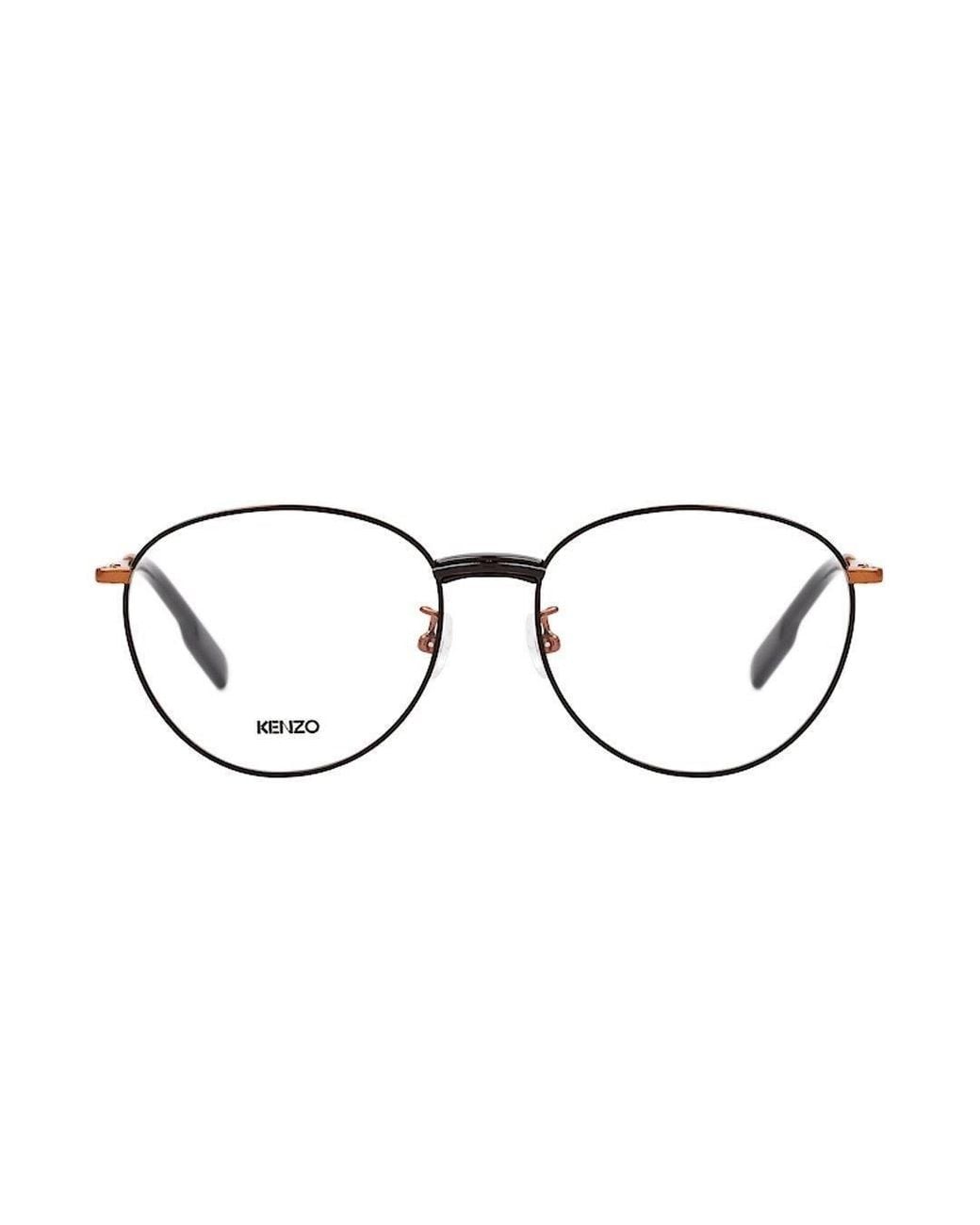 KENZO White Logo Plain Glasses for men