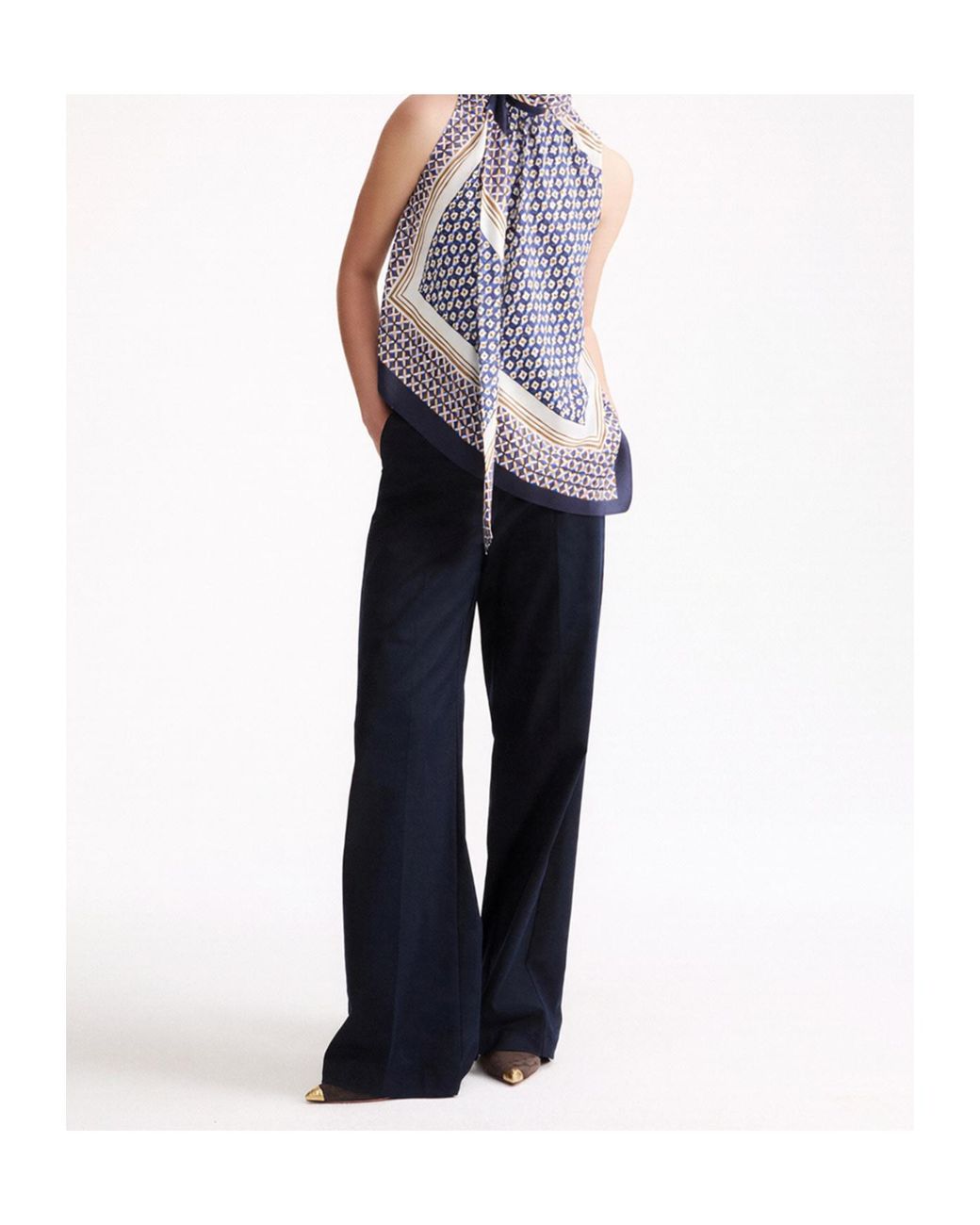 Marella Blue Printed Top