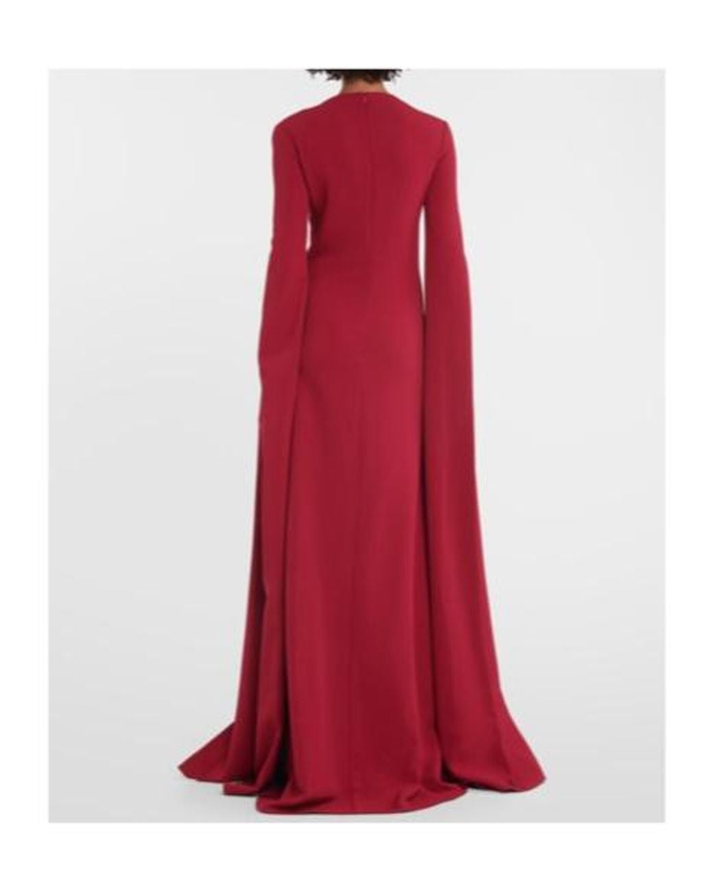 Elie Saab Red Embellished Crêpe Gown