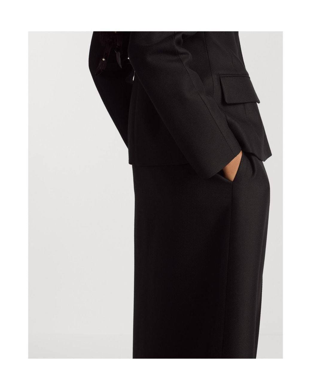 Dior Black Mid-Length Straight Skirt