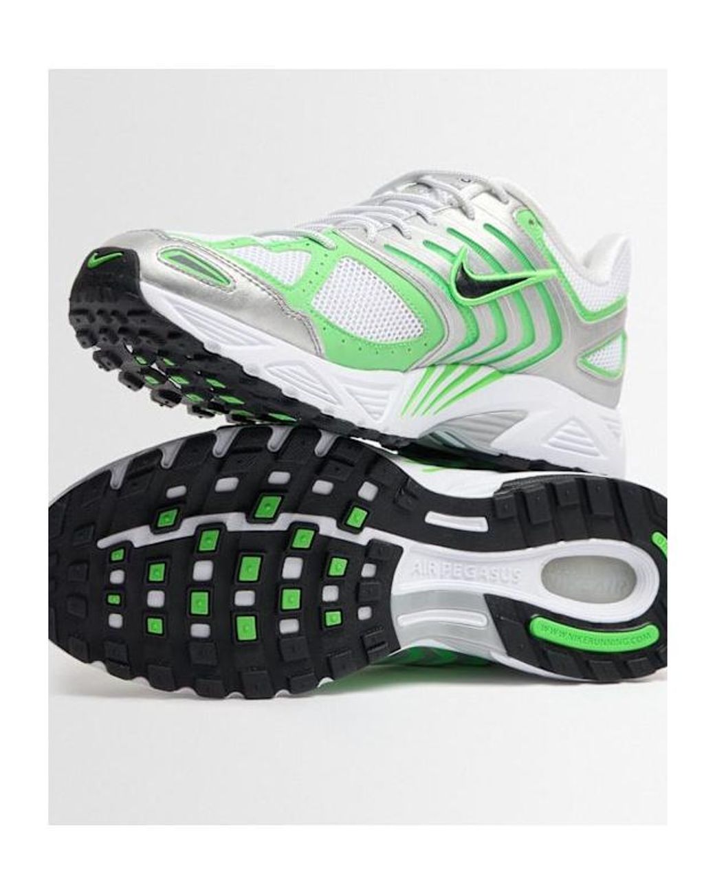 Nike Green Air Pegasus 2005 Sneakers for men