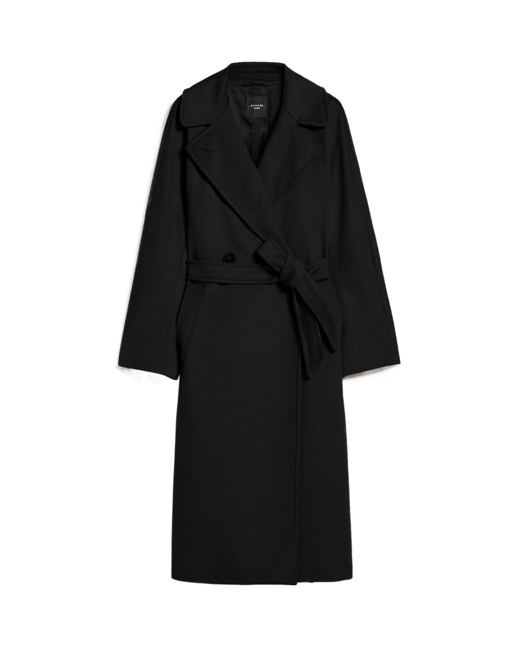 Weekend by Maxmara Black Resina Belted Waist Coat