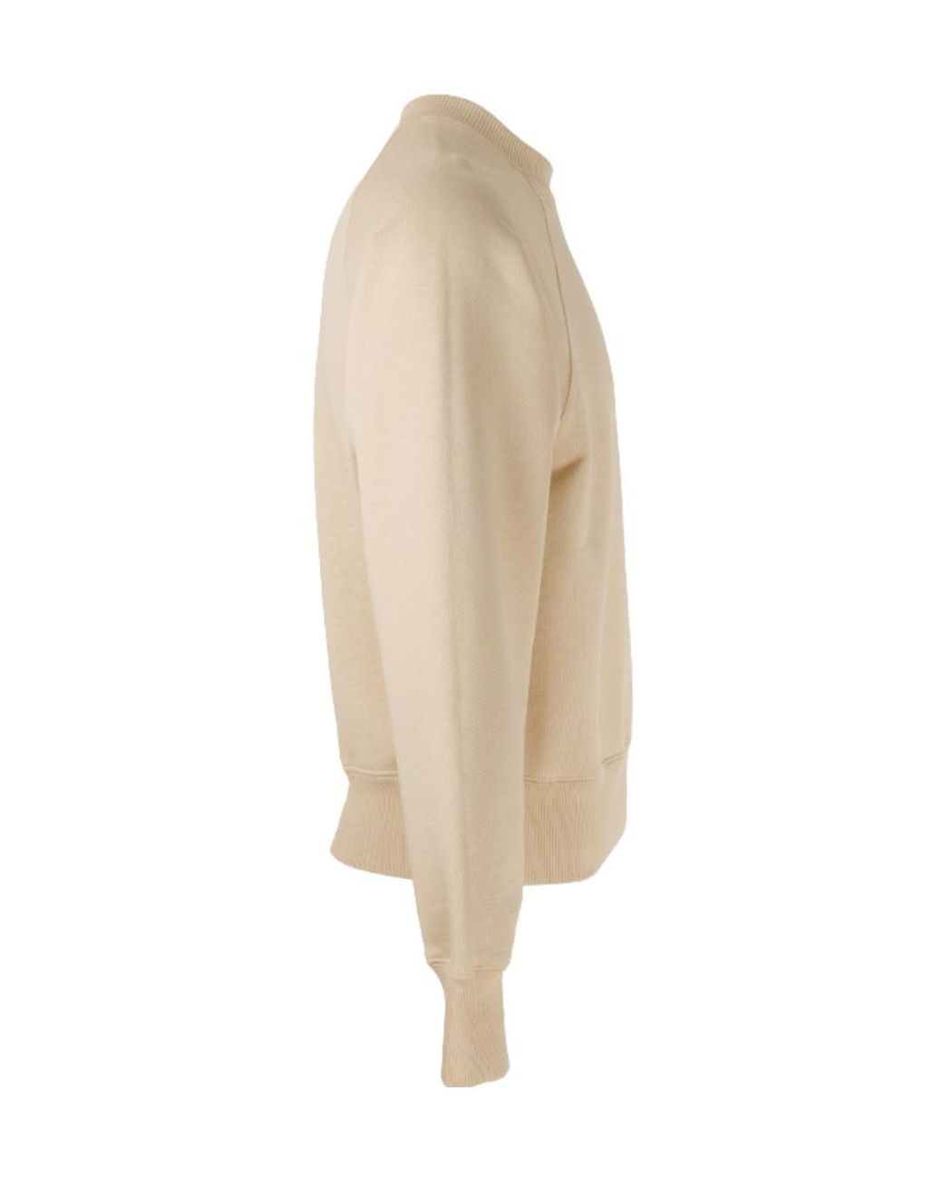 AMI Natural Round Neck Logo Sweater for men