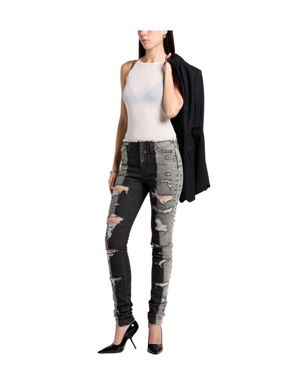 Dolce & Gabbana Gray Jeans Cotton, Elastane