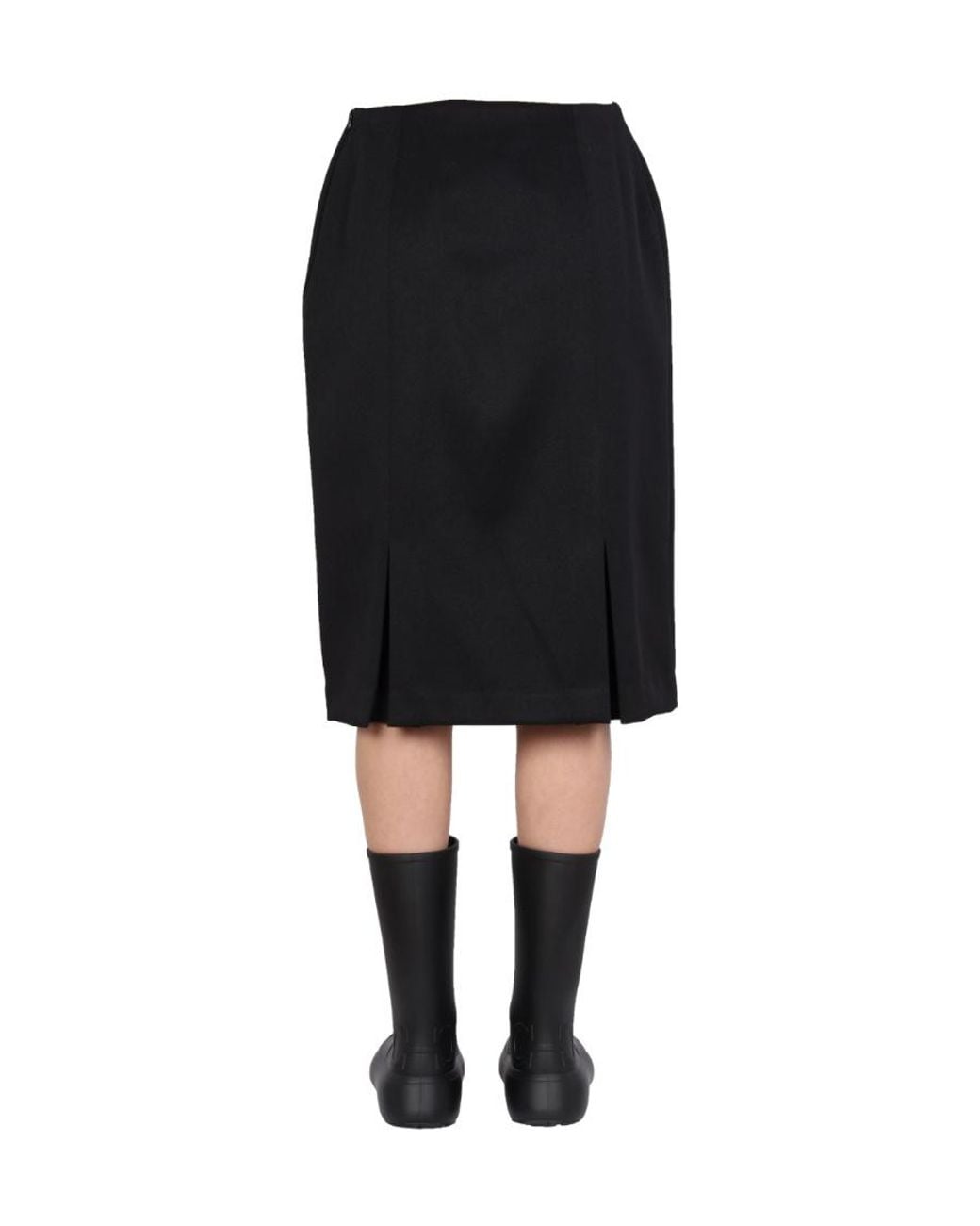 Raf Simons Black Tailored Cut Skirt