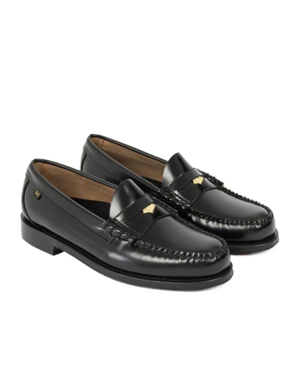 G.H.BASS Black Weejun Heritage Loafers for men