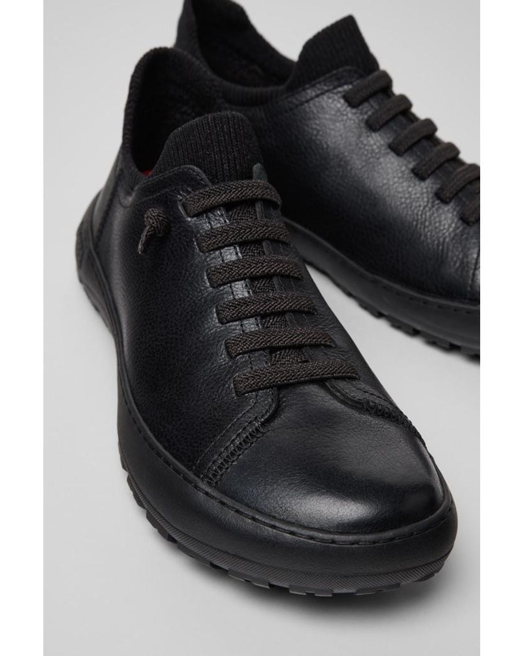Camper Black Peu Serra Leather Sneakers