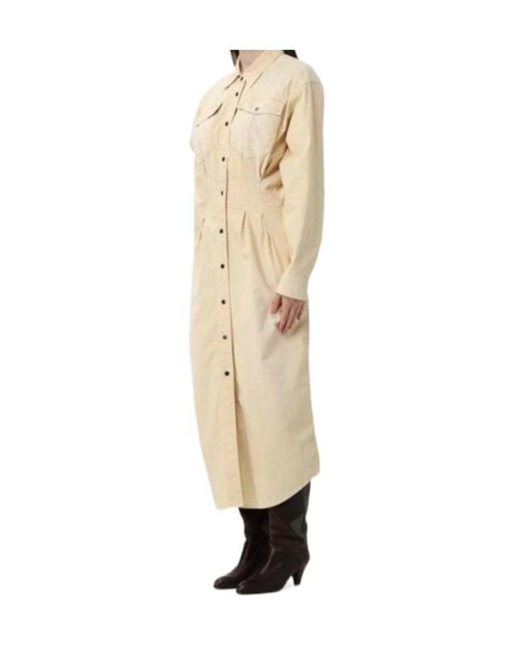 Isabel Marant Natural Long Sleeve Dress
