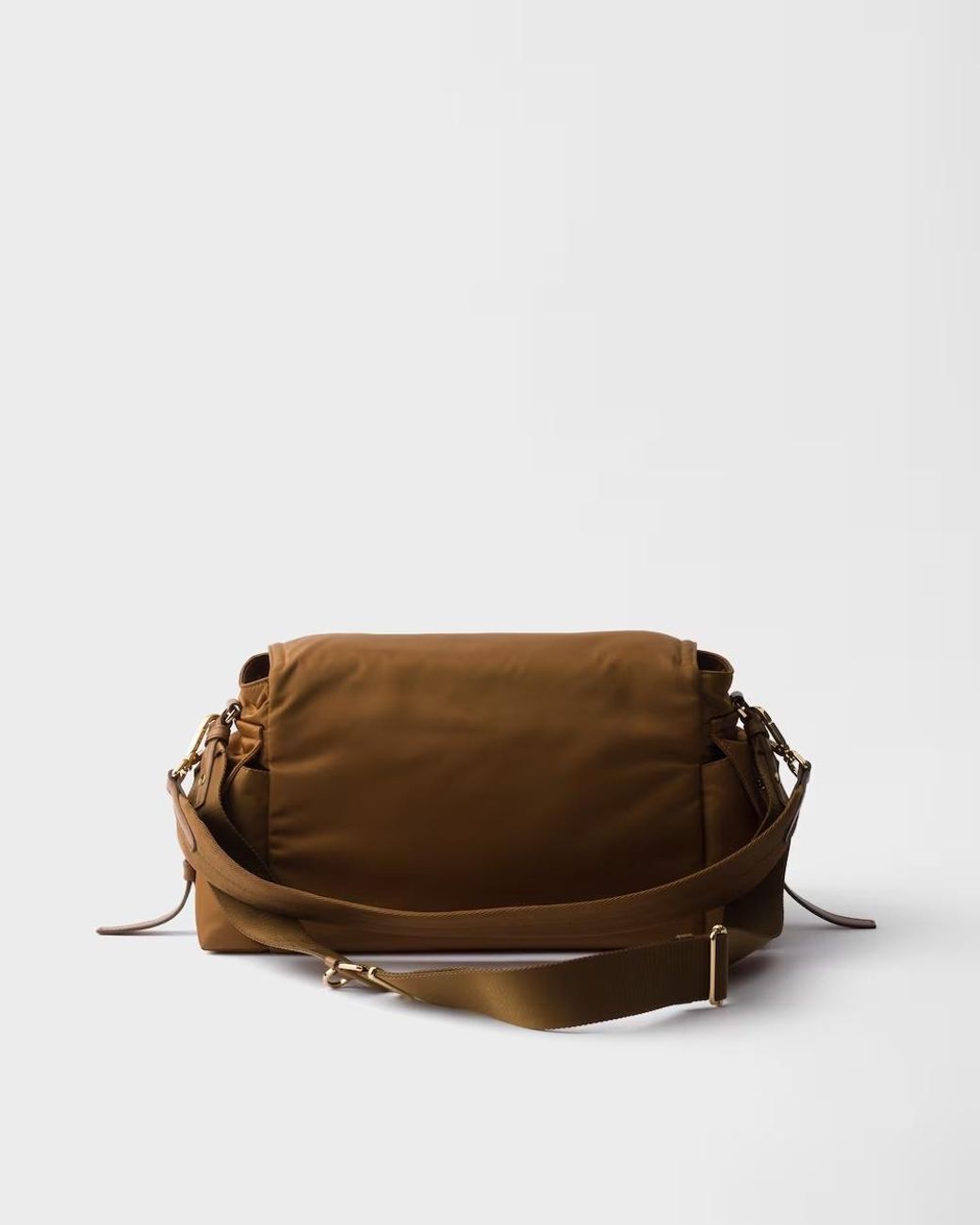 Prada Brown Re-Nylon Triangle-Logo Shoulder Bag