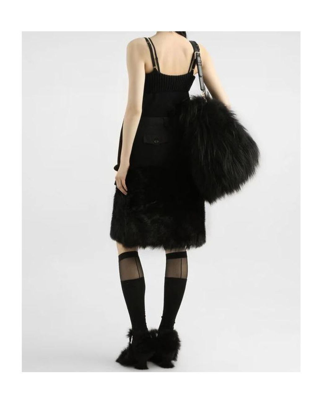 Dolce & Gabbana Black Knitted Tank Top