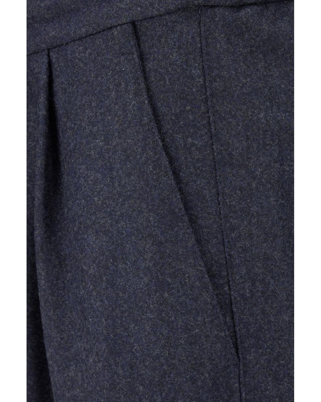 Brunello Cucinelli Blue Drawstring Elastic Waist Pants for men