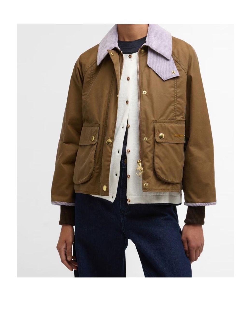 Barbour Brown B.Li Crop Beadnell Ld63