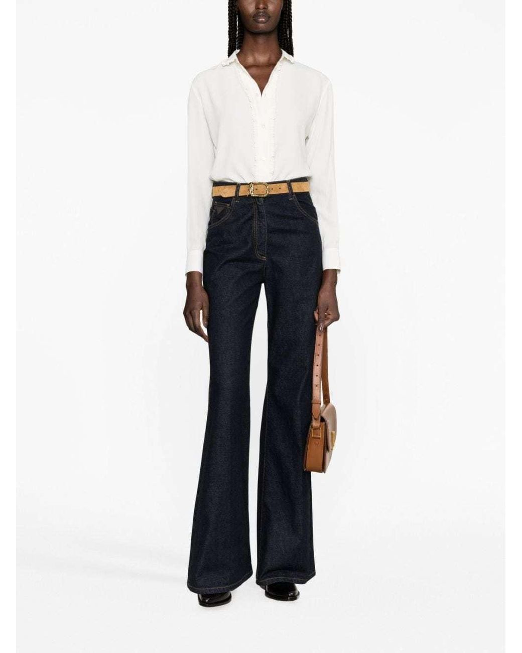 Céline White Loose Shirt