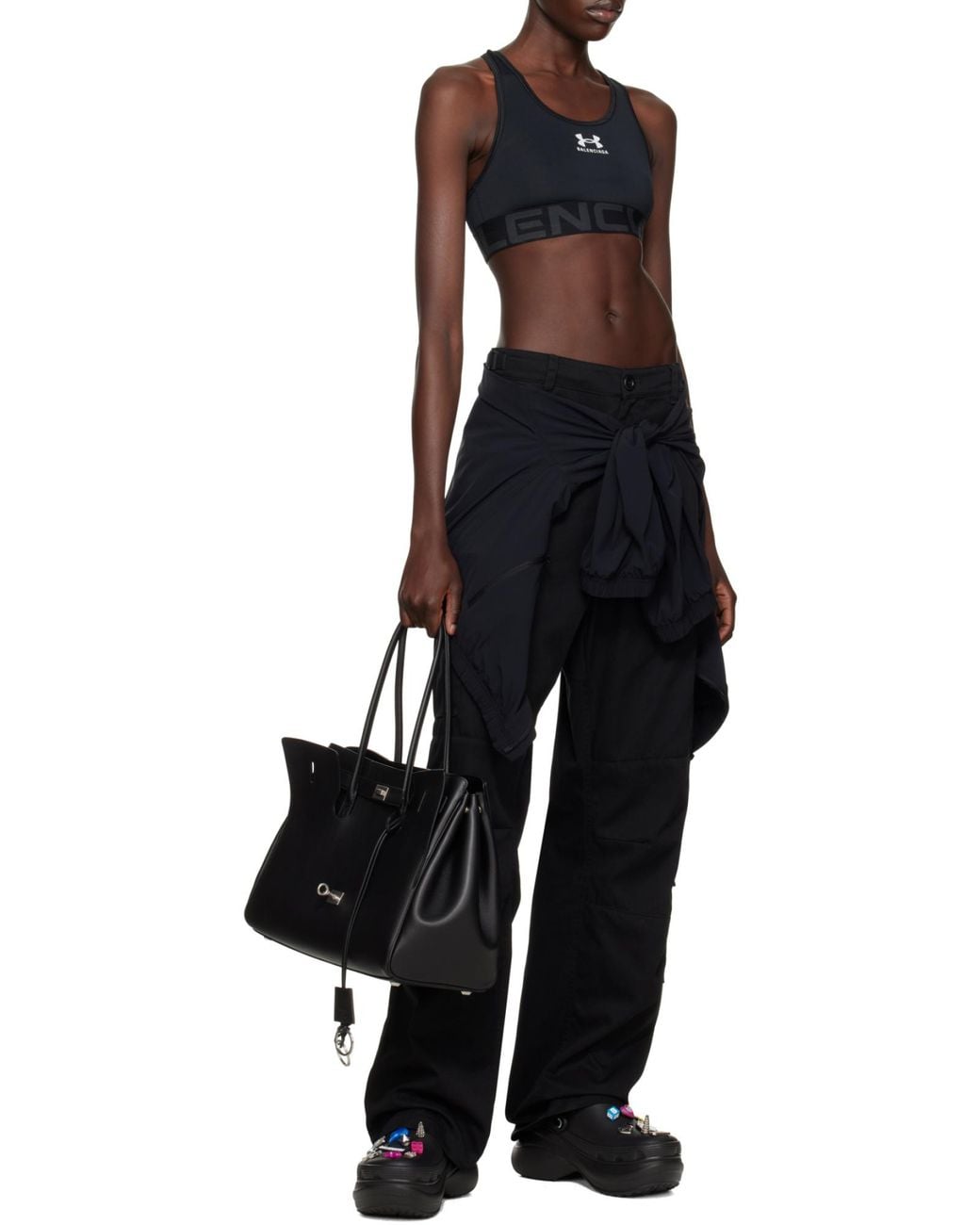 Balenciaga Black Under Armour Bra