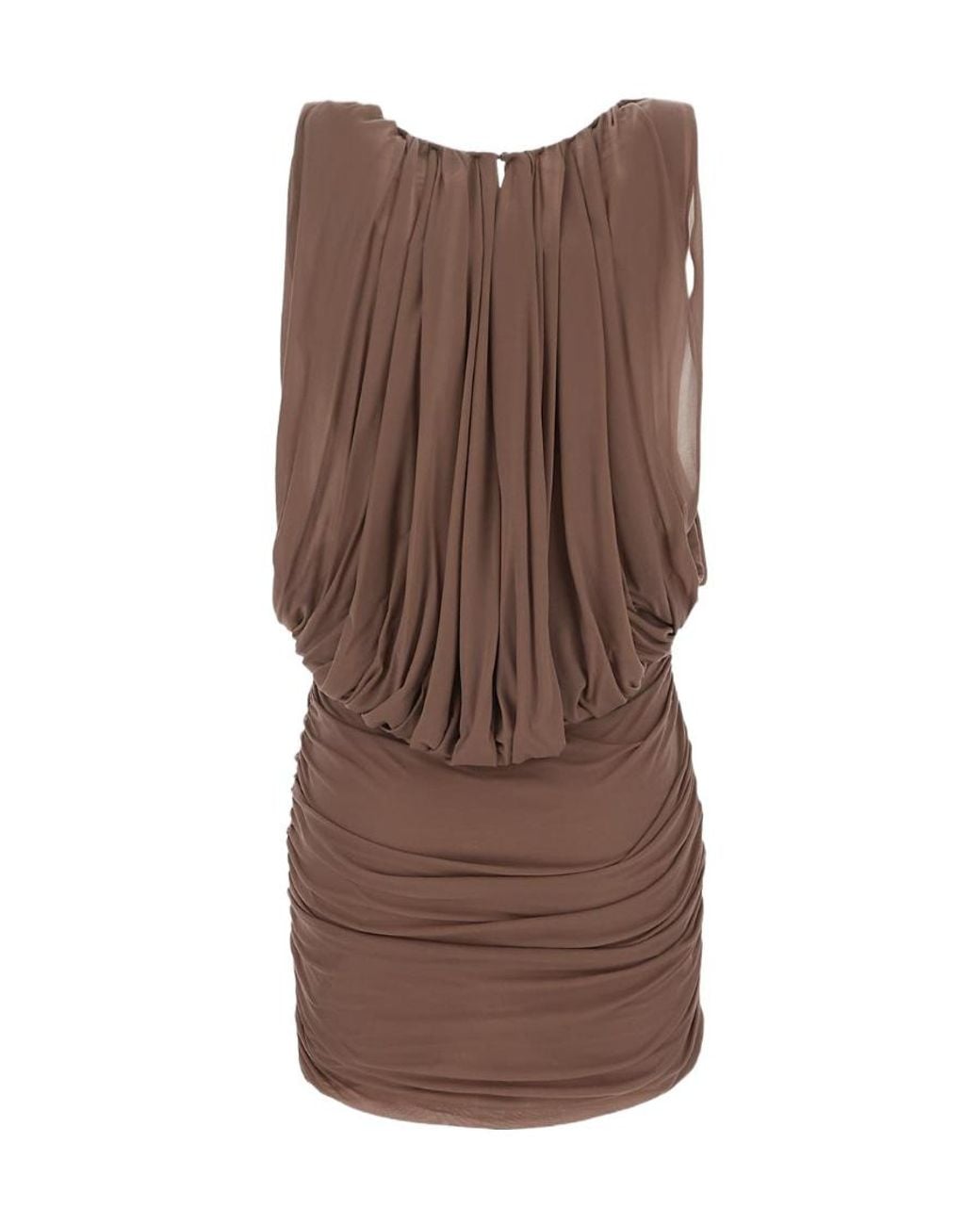 Saint Laurent Brown Short Dresses