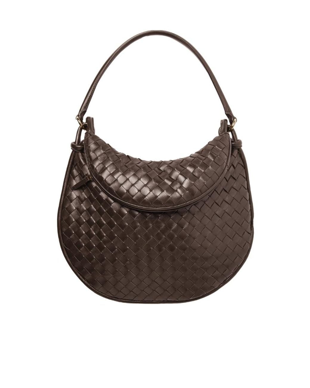 Bottega Veneta Brown Large Intrecciato Shoulder Bag