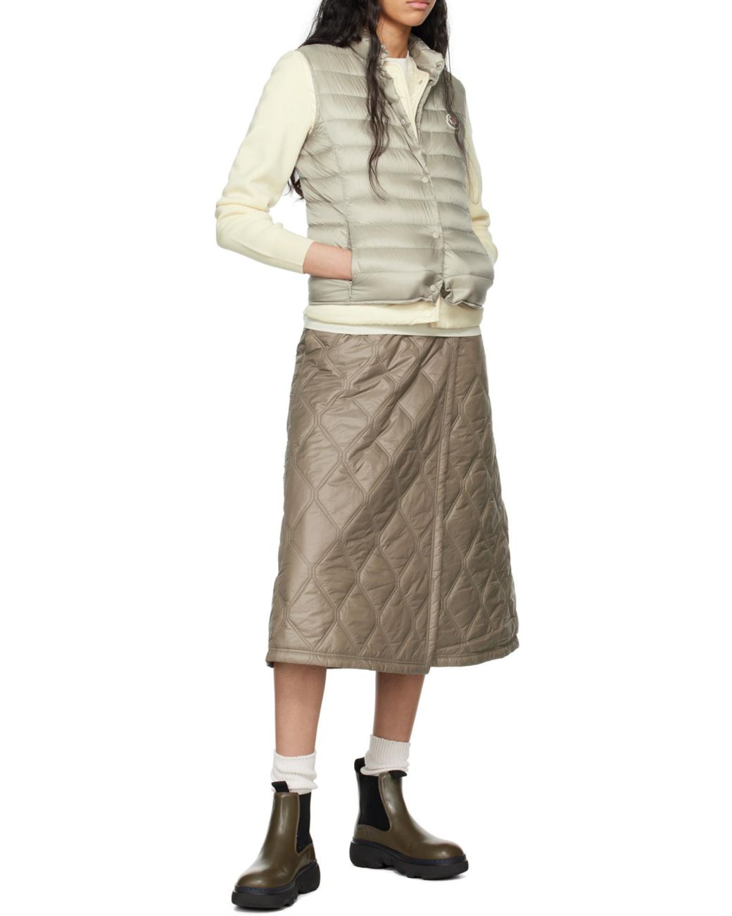 Moncler Gray Liane Down Vest