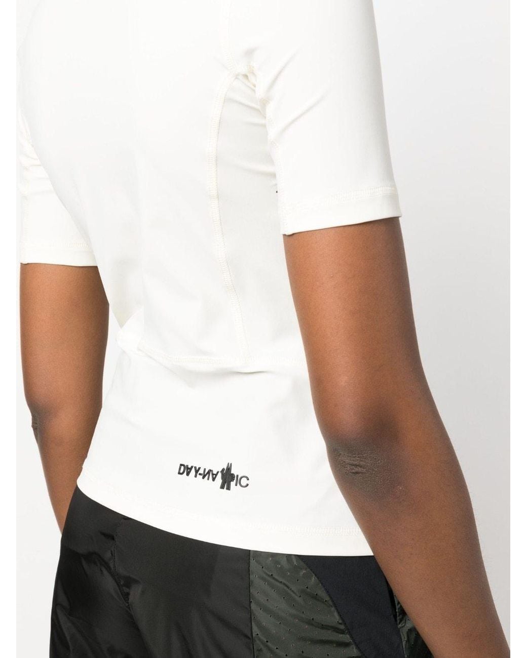 Moncler White Pattern Printed T-Shirt