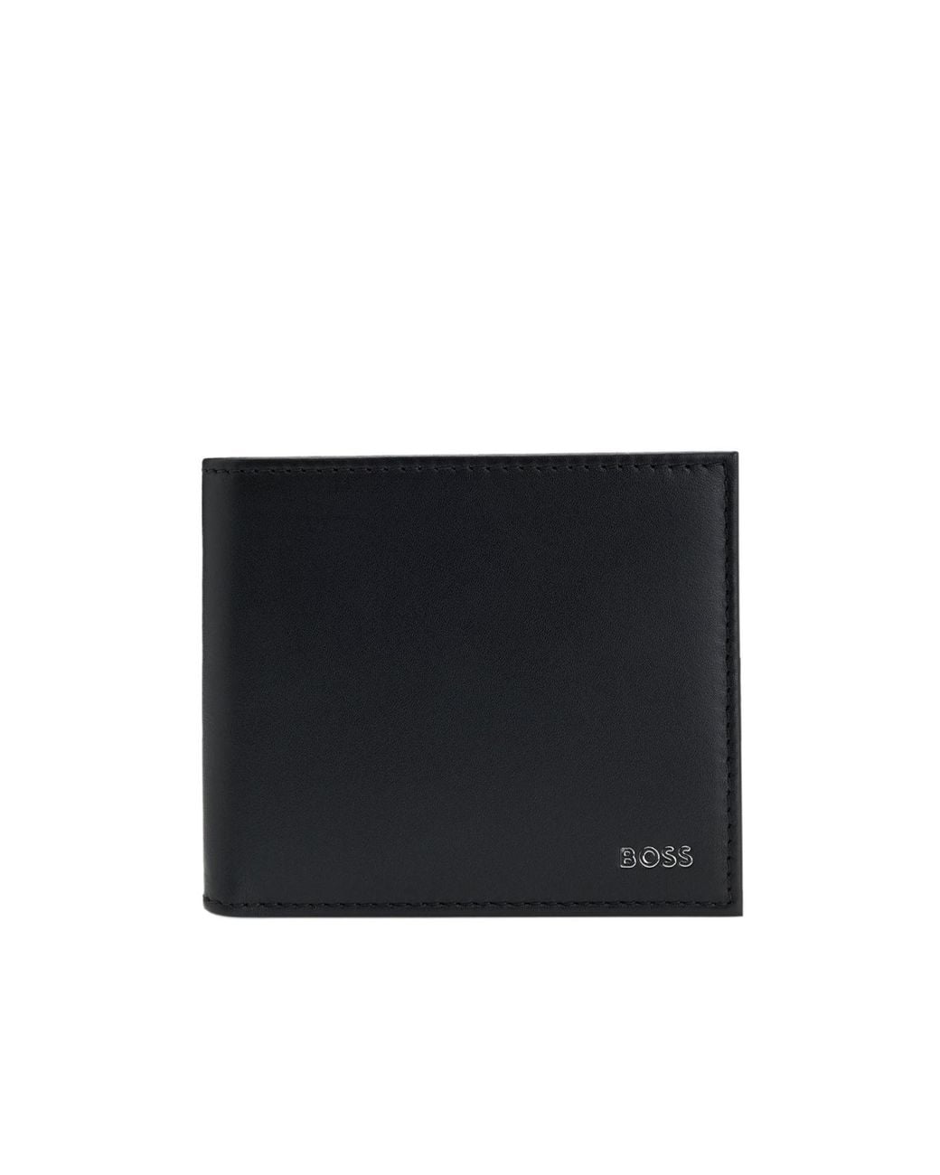 Boss Black Bi-Fold Leather Wallet