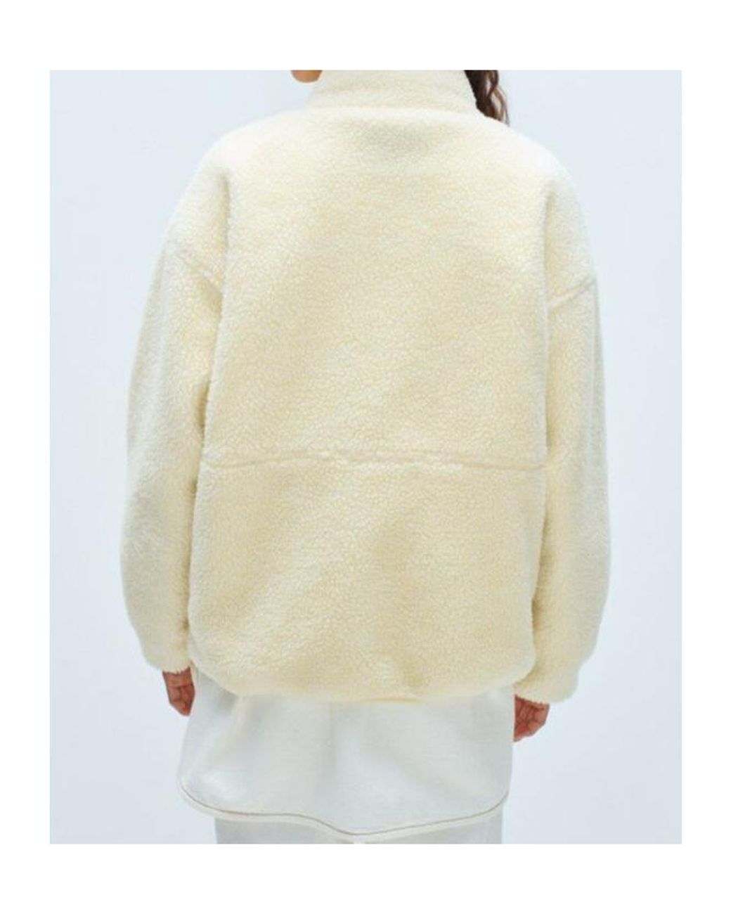 American Vintage Natural Fleece Zip-Up Jacket