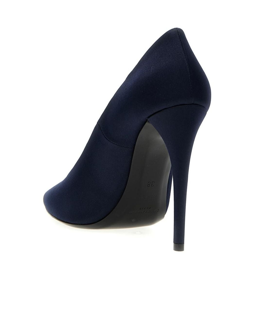 Saint Laurent Blue Monceau Pointed Toe Pumps