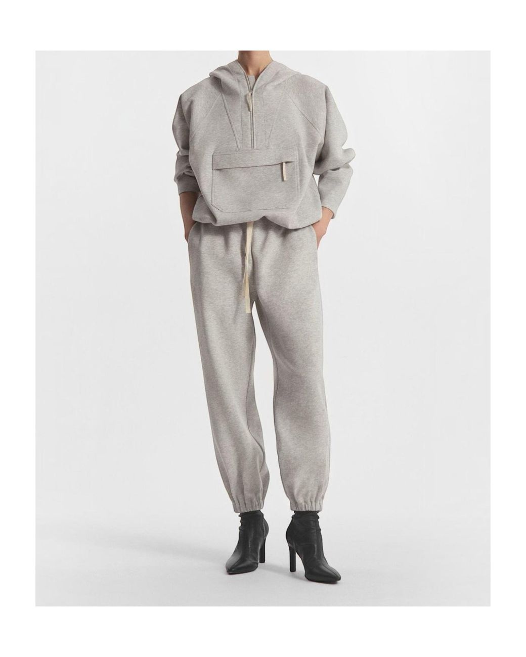 Co. White Drawstring Waistband Sweatpants
