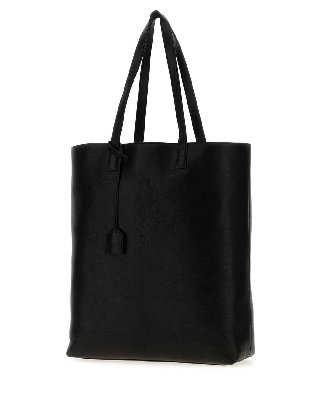 Saint Laurent Black Logo Debossed Top Handle Bag for men