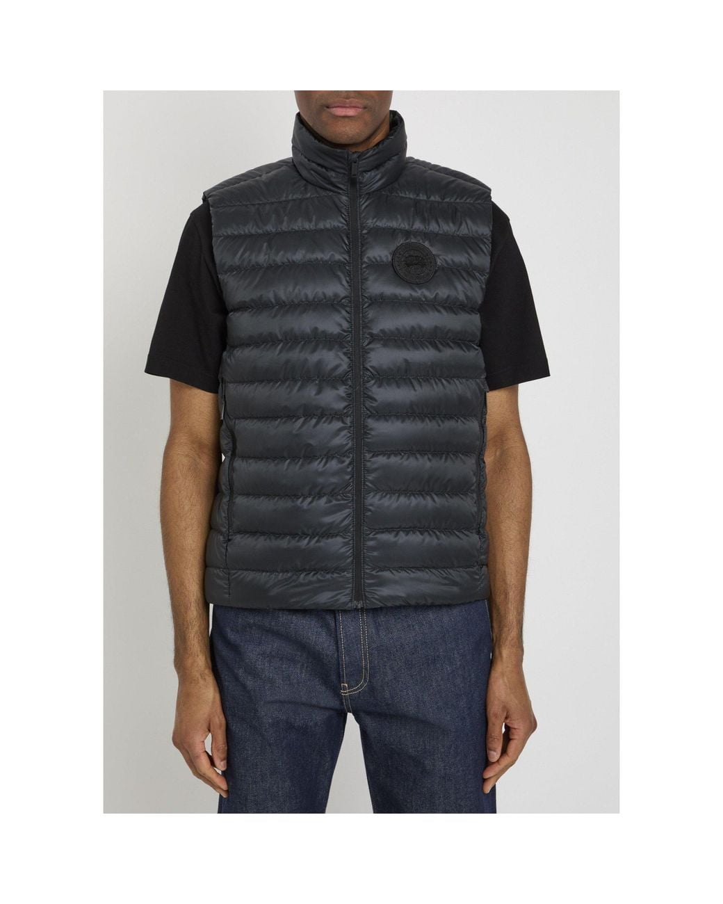 Canada Goose Black Stand-Collar Lightweight Down Vest for men