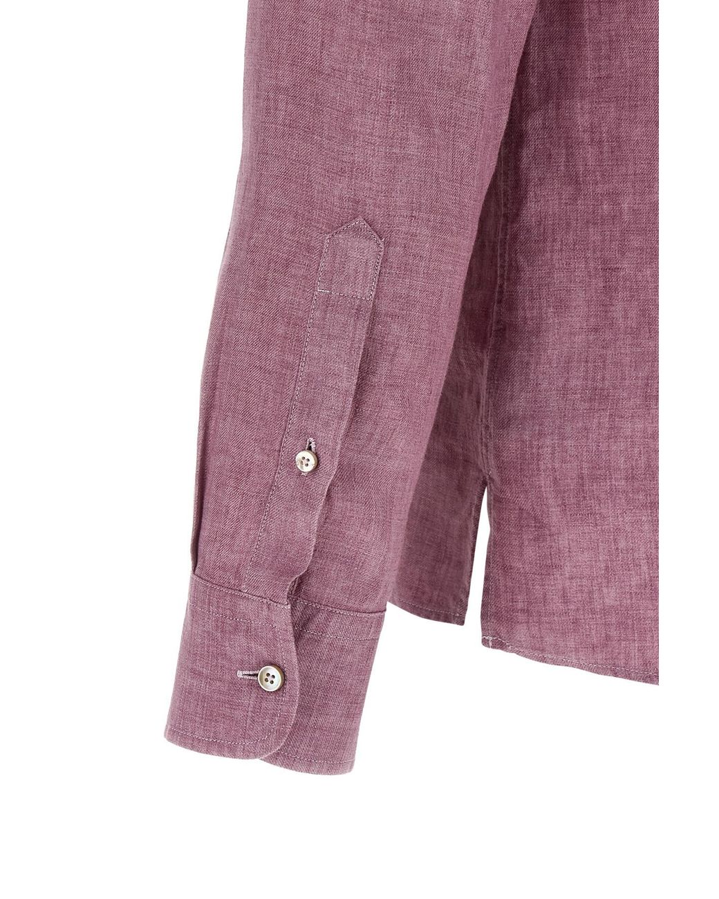 Zegna Purple Oasi Lino Polo Shirt for men