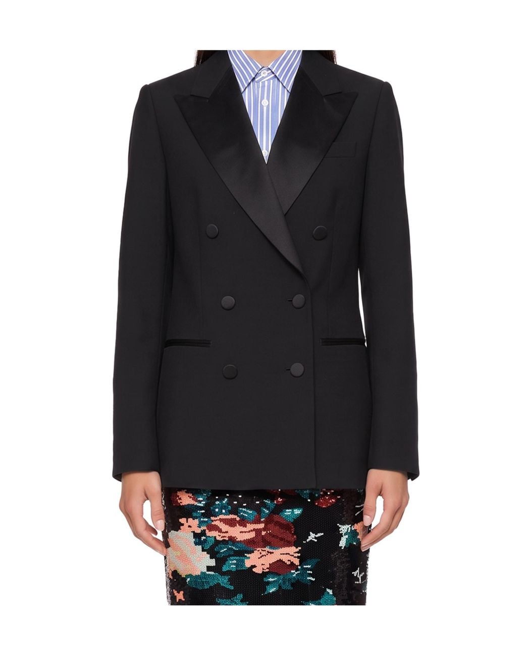 Dries Van Noten Black Long-Sleeved Blazer