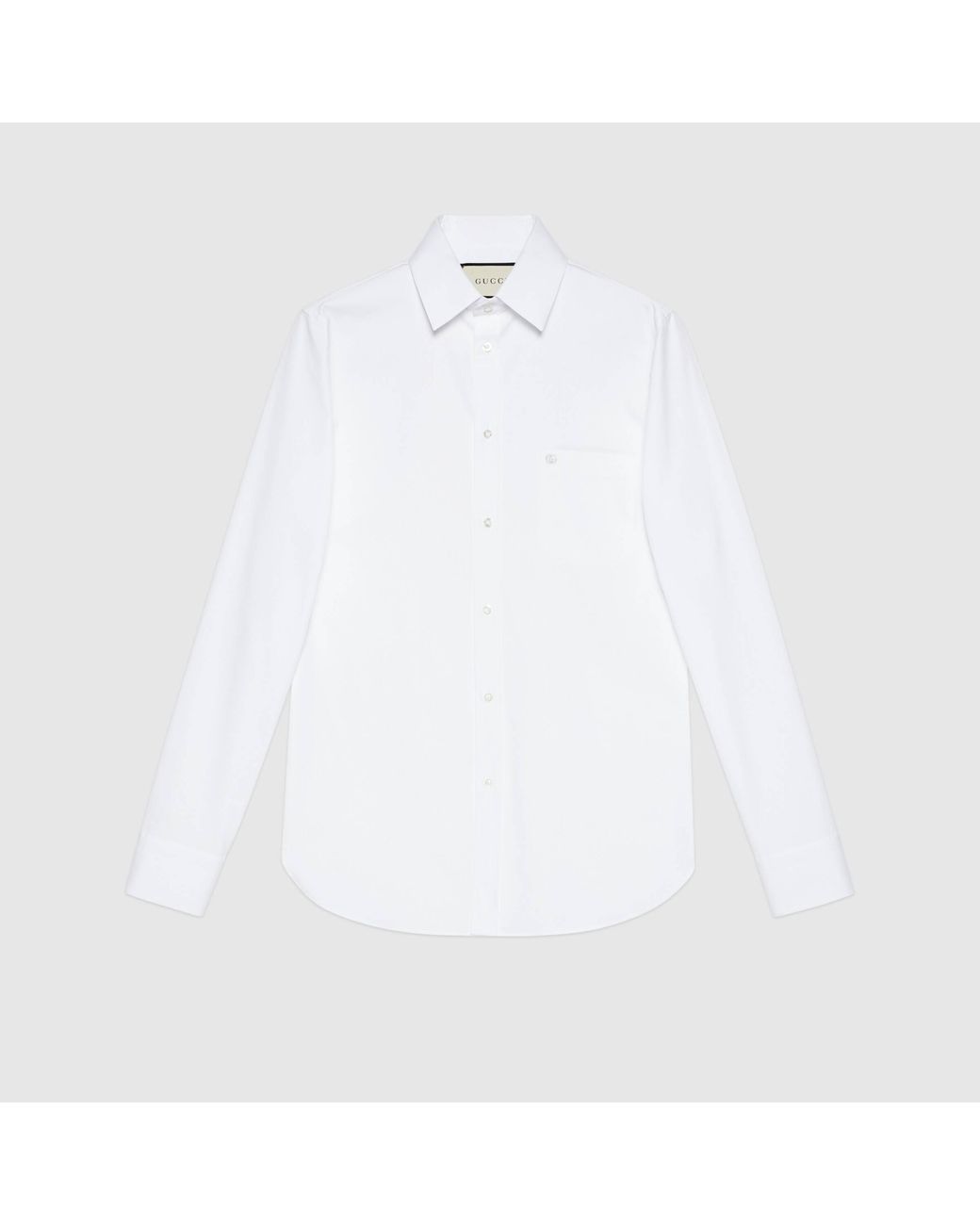 Gucci White Double G Shirt for men