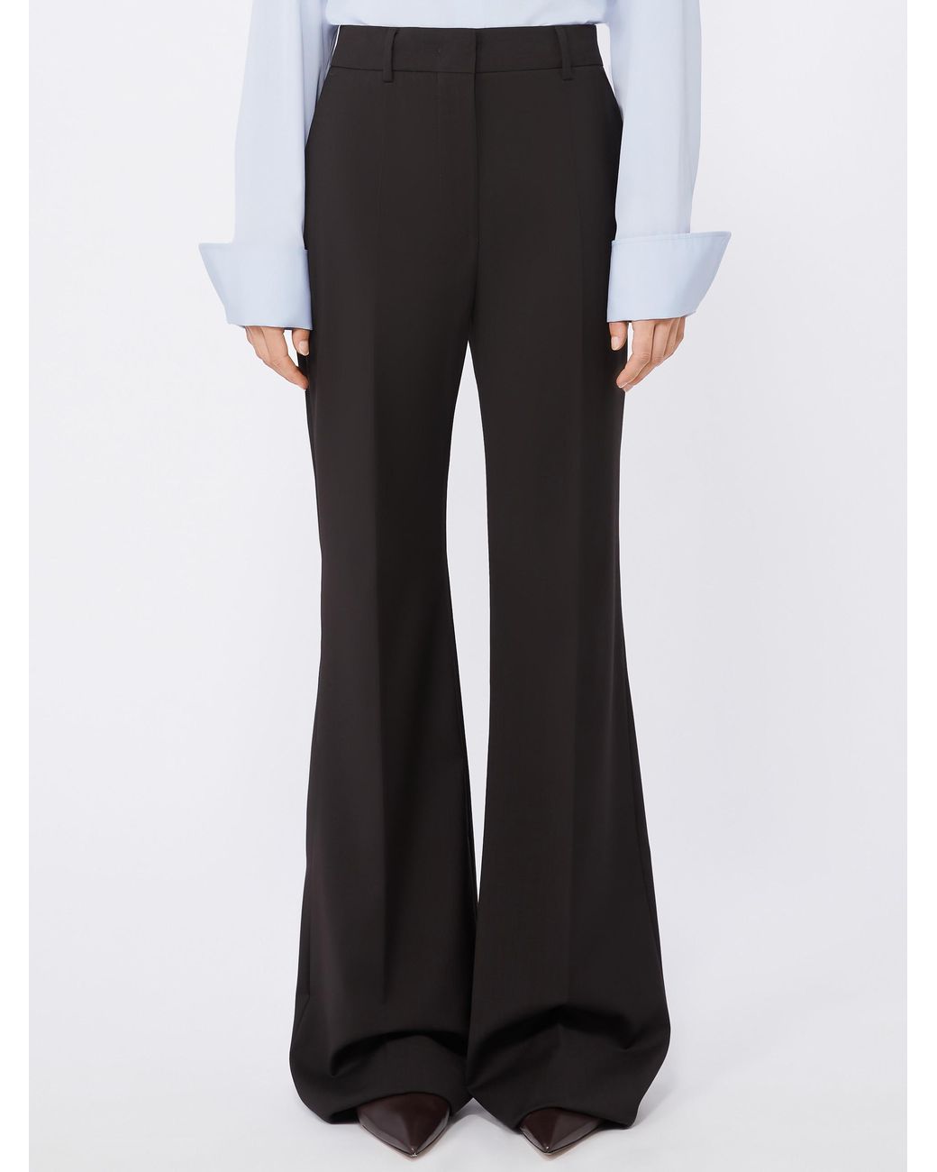 Sportmax Black Hanger Flared Pants