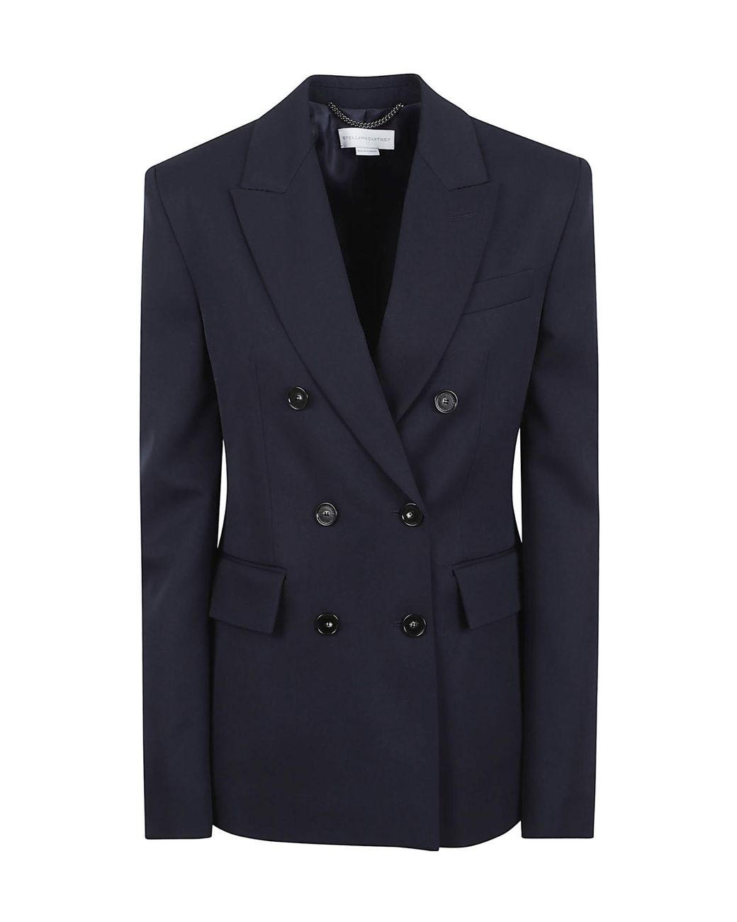 Stella McCartney Blue Wool Double-Breasted Blazer