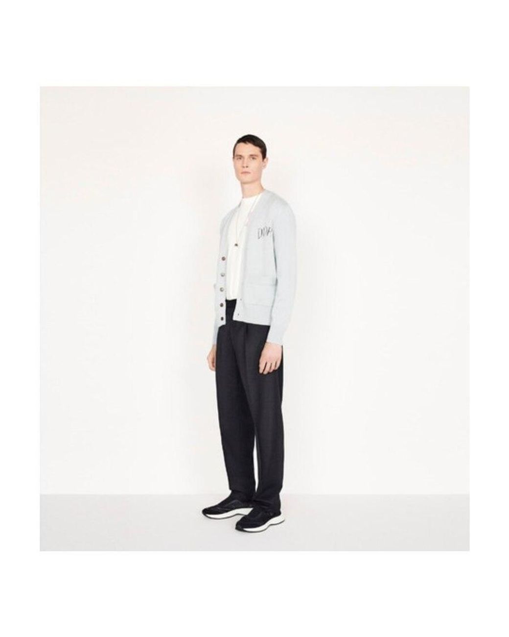 Dior Black Printed Logo High-Top Casual Sneakers for men