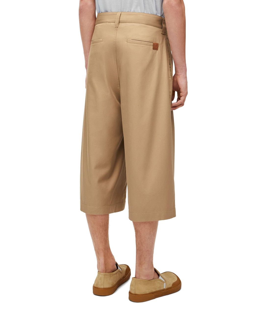 Loewe Natural Pleated Shorts for men