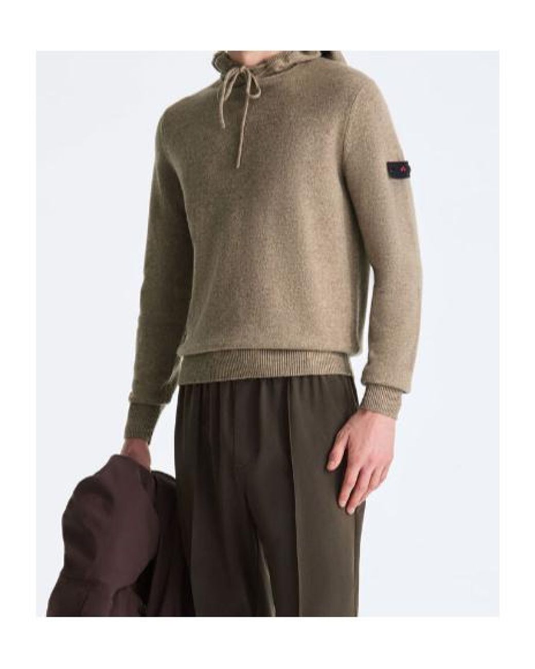 Peuterey Natural Akubi 01 Hooded Yak Sweater for men