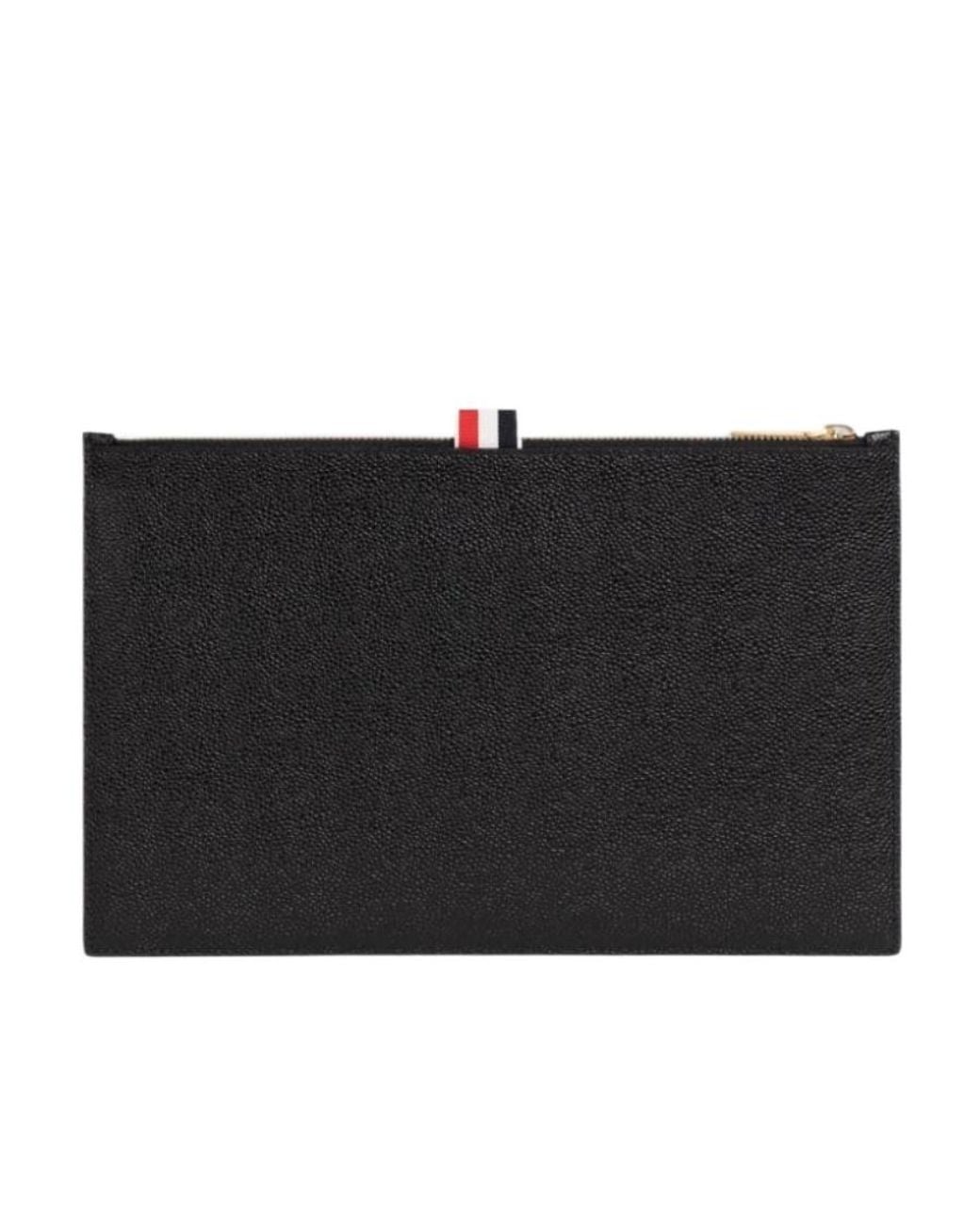 Thom Browne Black Logo Plaque Document Holder for men