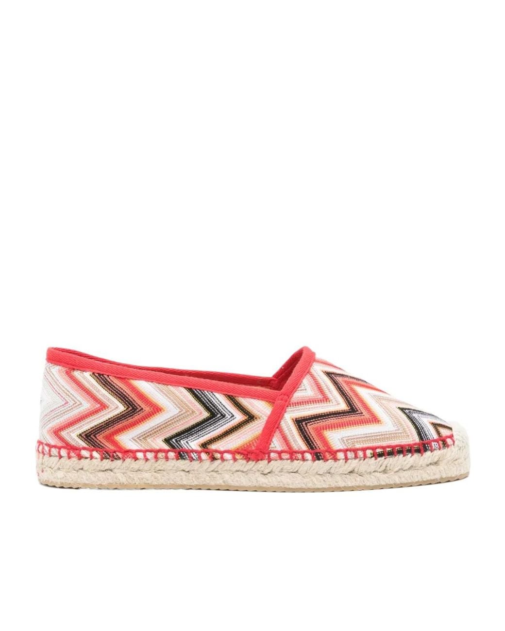 Missoni Red Zigzag Espadrilles