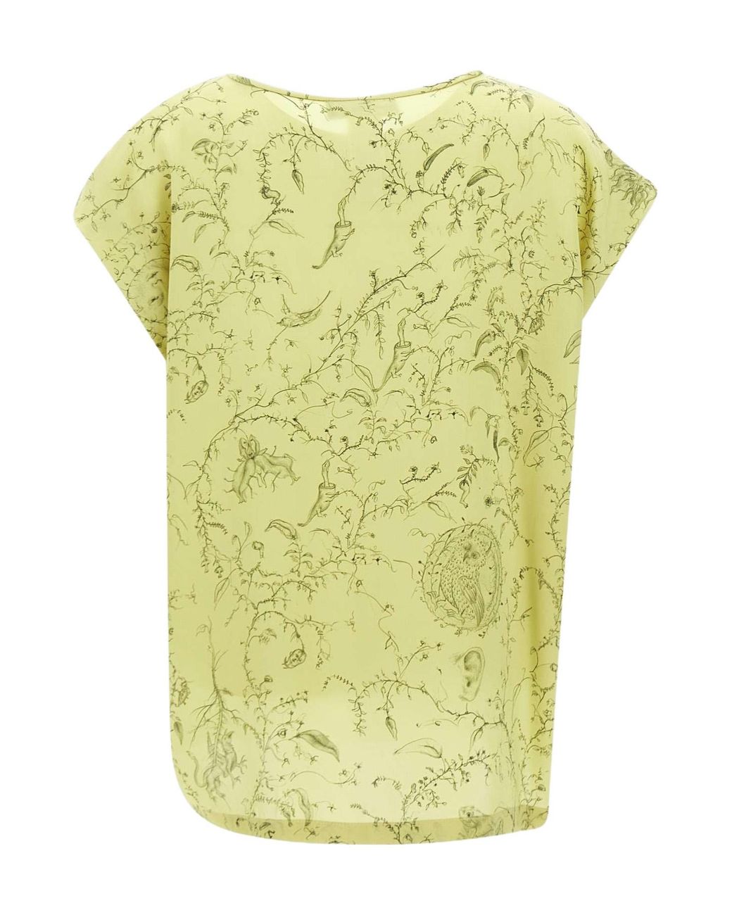 Fabiana Filippi Yellow Patterned T-Shirt