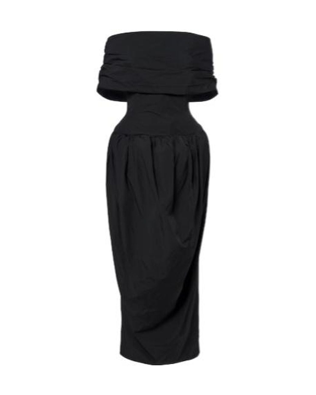 Magda Butrym Black Draped Gown
