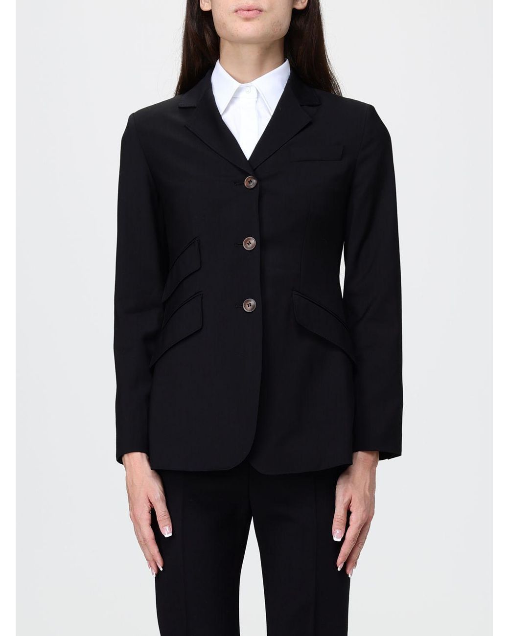 Max Mara Black Patio Single-Breasted Blazer