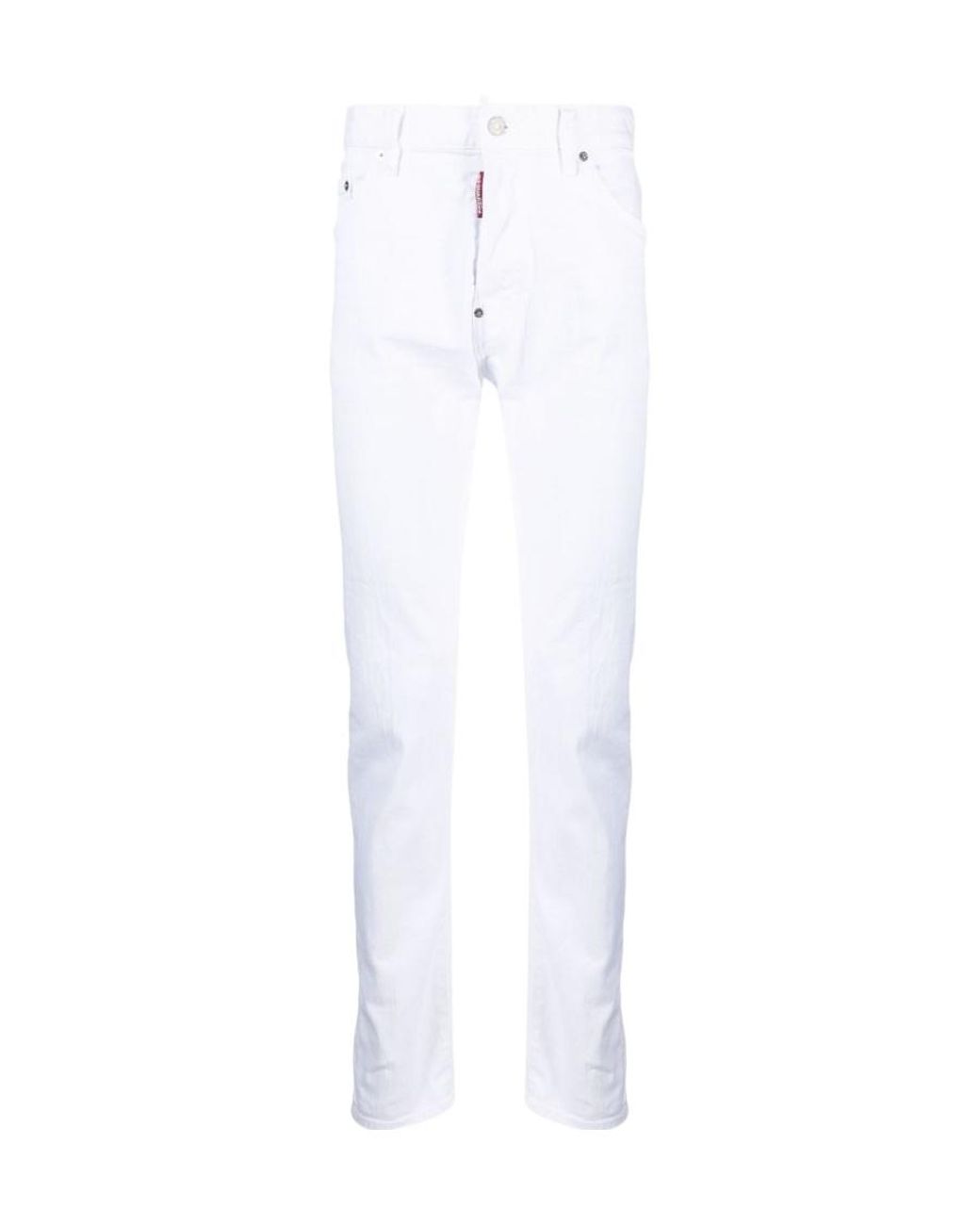 DSquared² White Cool Guy Slim-Fit Jeans for men