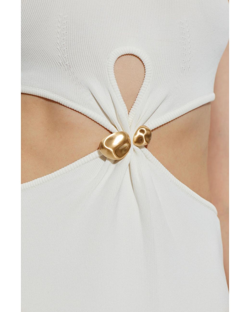 Cult Gaia White Sleeveless Dress
