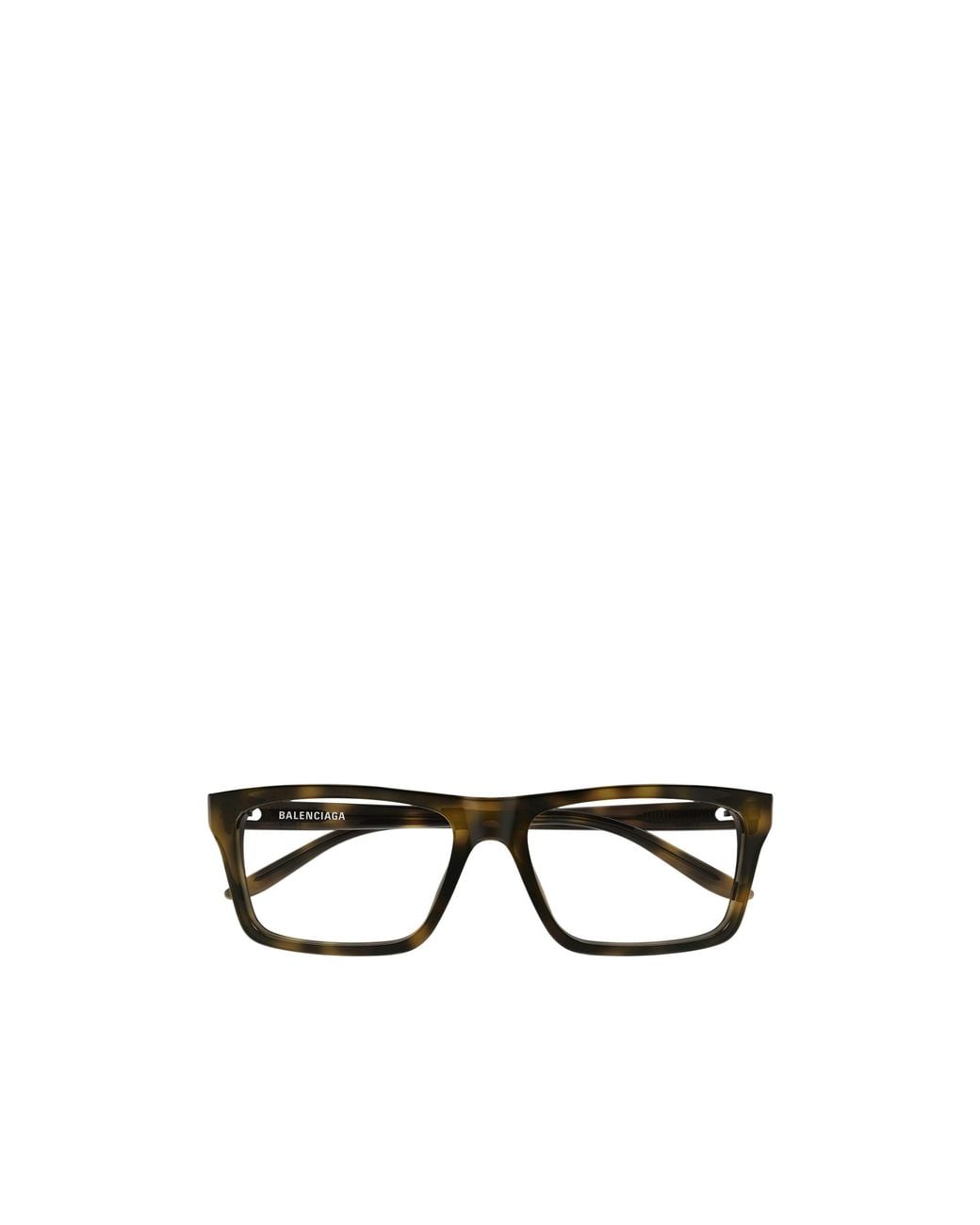Balenciaga White Eyewear Rectangular Frame Glasses for men