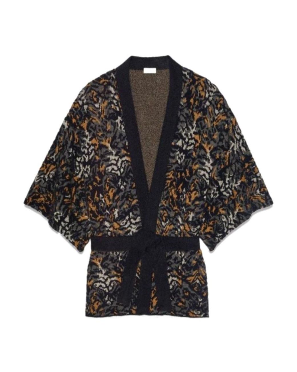 Saint Laurent Black V-Neck Tied Short-Sleeved Cardigan for men