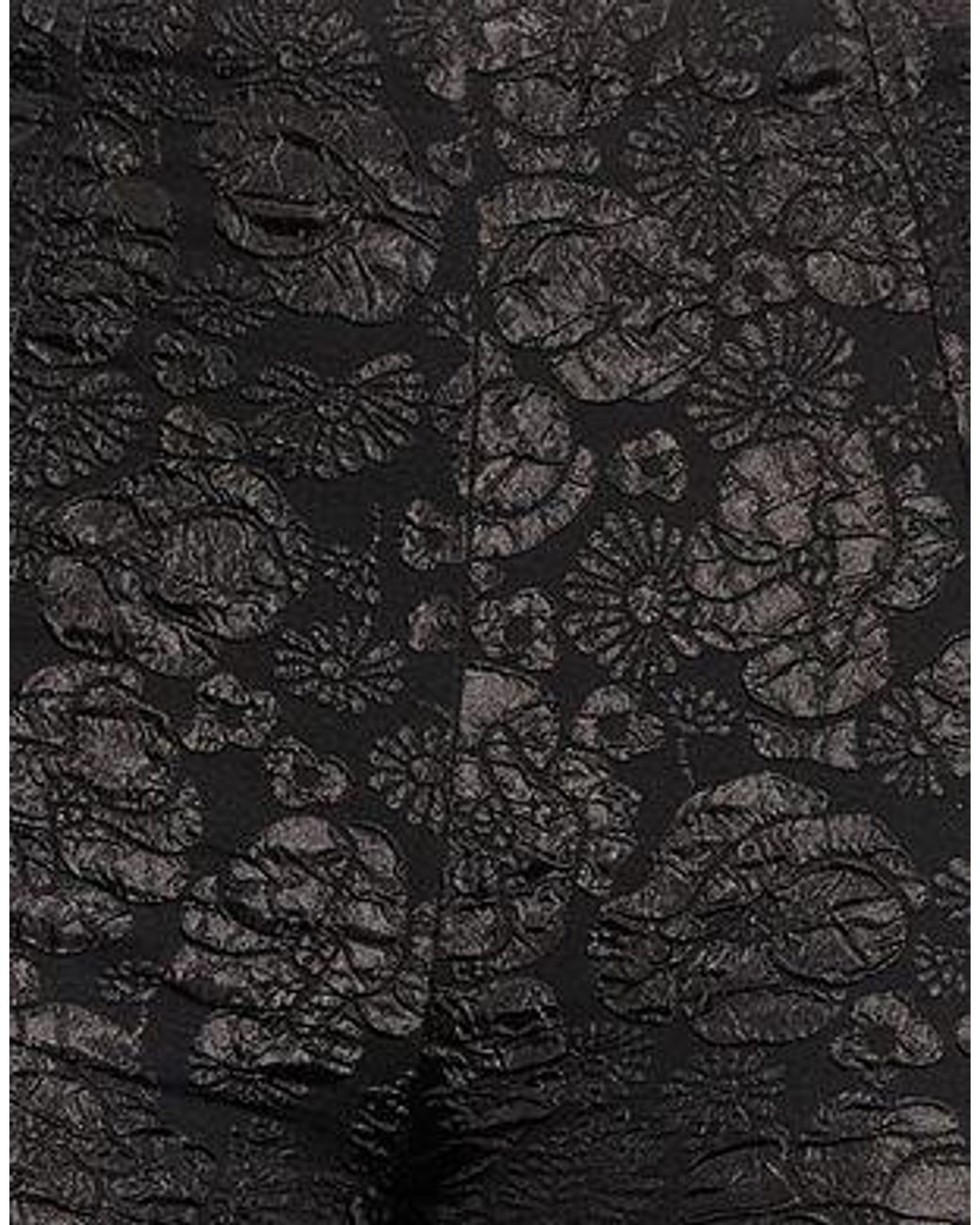 Ganni Black High-Waisted Lace Flared Trousers