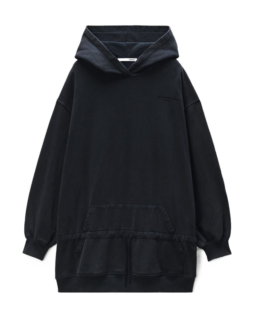 T By Alexander Wang Blue Dropped Waist Hoodie Dress