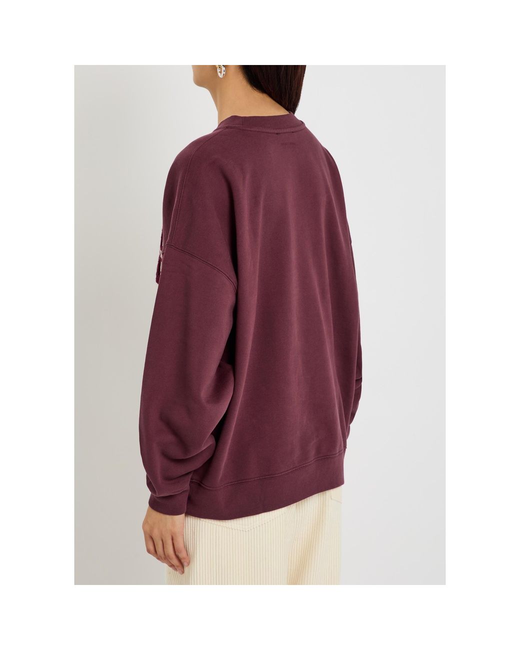 Anine Bing Purple Pure Cotton Sweatshirt