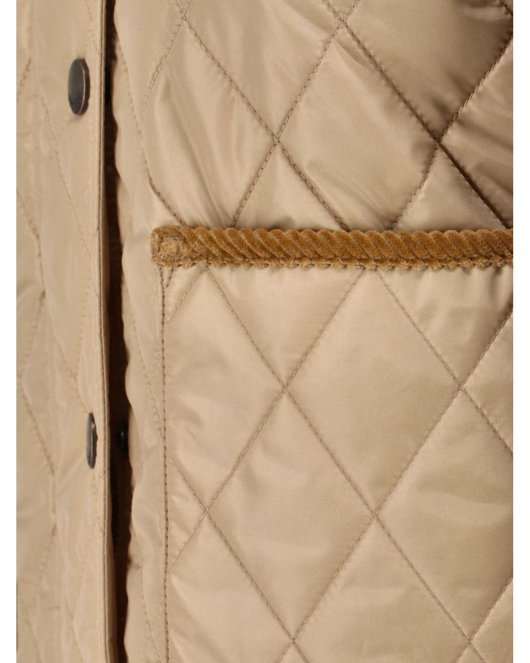 Burberry Natural Quilted Crop Jacket