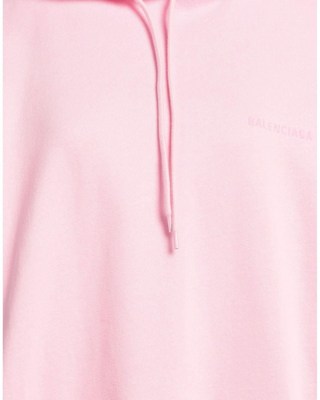 Balenciaga Pink Fashionable Hooded Sweatshirt